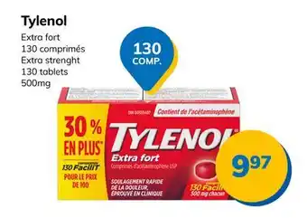 Accès pharma Tylenol extra strenght offer