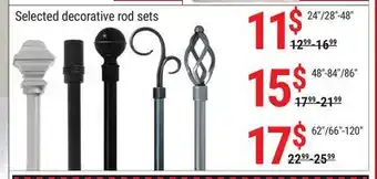 Rossy Selected decorative rod sets offer