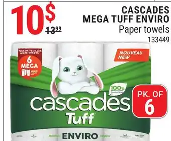 Rossy Cascades mega tuff enviro paper towels offer