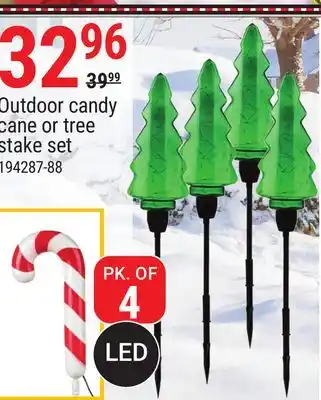 Rossy Outdoor candy cane or tree stake set offer