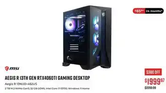 Canex Aegis r 13th gen rtx4060ti gaming desktop offer