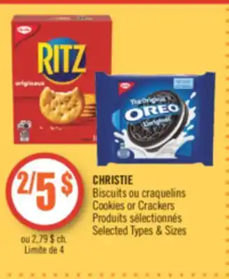Pharmaprix Christie cookies or crackers offer