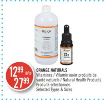 Pharmaprix Orange naturals vitamin or natural health products offer