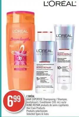 Pharmaprix L'oreal hair expertise shampoo, conditioner (591ml) or bond repair hair care products offer