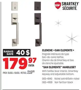 BMR Clenche san clemente offer