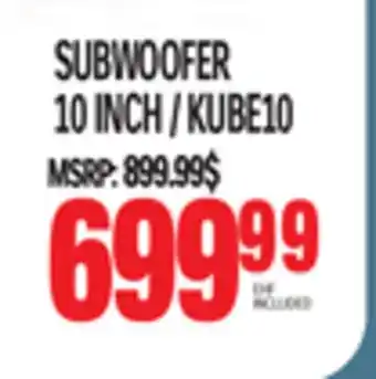 Centre Hi-Fi Kef subwoofer 10 inch / kube10 offer