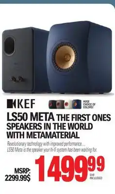 Centre Hi-Fi Kef ls50 meta the first ones speakers in the world with metamaterial offer