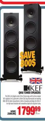 Centre Hi-Fi Kef q950 tower speakers offer