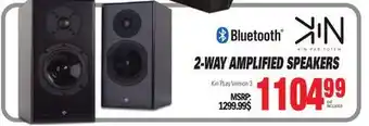 Centre Hi-Fi Kin 2-way amplified speakers offer