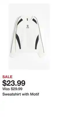 H&M Sweatshirt with motif offer