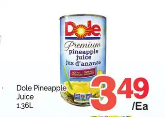 T&T Supermarket Dole pineapple juice, 1.36l offer