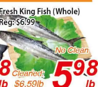 Seasons Foodmart Fresh king fish (whole) offer