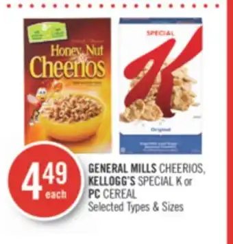 Shoppers Drug Mart General mills kellog's special k or pc cereal offer