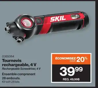 Patrick Morin Skil rechargeable screwdriver, 4 v offer