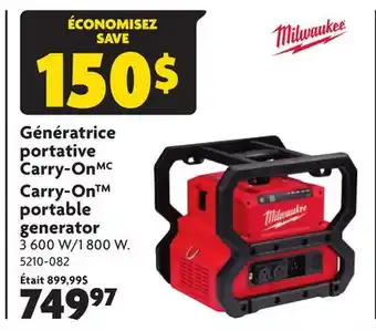 Home Hardware Carry-ontm portable generator offer