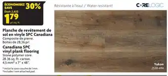 Home Hardware Canadiana spc vinyl plank flooring offer