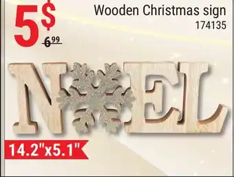 Rossy Wooden christmas sign offer