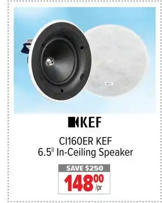 2001 Audio Video Kef 6.5 in-ceiling speaker offer
