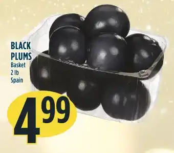 Marché Adonis Black plums offer