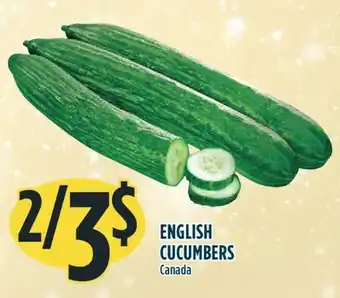 Marché Adonis English cucumbers offer
