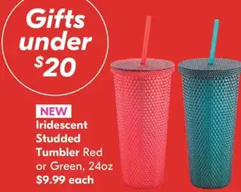 Shoppers Drug Mart Iridescent studded tumbler red or green offer
