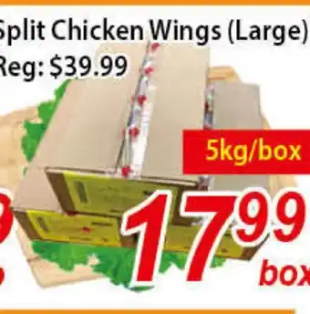 Seasons Foodmart Split chicken wings (large) offer