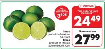 Wholesale Club Limes 54 count offer