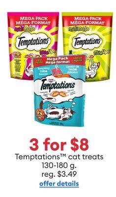 Petsmart Temptations cat treats offer
