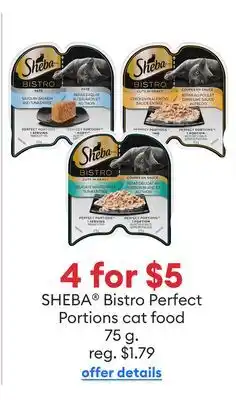 Petsmart Sheba bistro perfect portions cat food offer