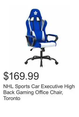 Costco Nhl sports car executive high back gaming office chair, toronto offer