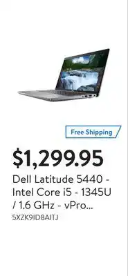 Walmart Dell latitude 5440 - intel core i5 - 1345u / 1.6 ghz - vpro enterprise - win 11 pro - intel iris xe graphics - 8 gb ram - 256 offer