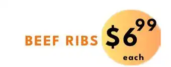 Food World Supermarket Beef ribs offer