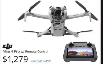 Vistek Dji mini 4 pro w/remote control offer