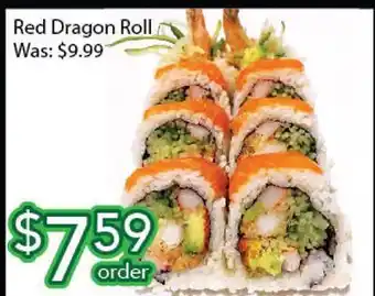 Ample Food Market Red dragon roll offer