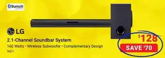 Visions Electronics Lg 2.1-channel soundbar system offer
