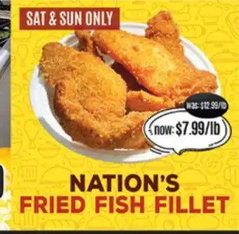 Nations Fresh Foods Fried fish fillet offer