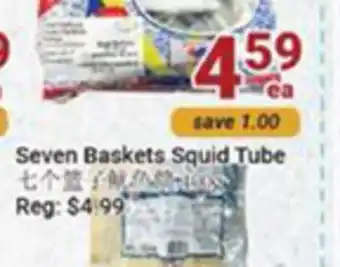 Oceans Fresh Food Market Seven baskets squid tube offer