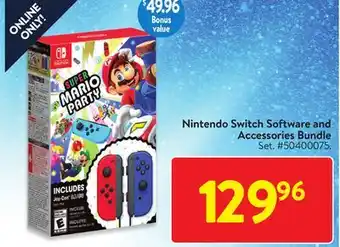 Walmart Nintendo switch software and accessories bundle offer