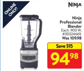 Walmart Ninja professional blender offer