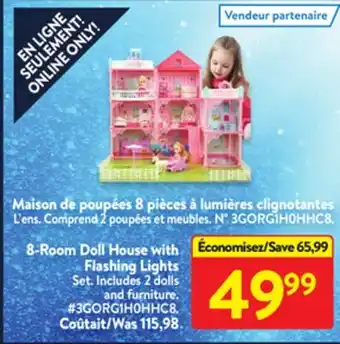 Walmart 8-room doll house offer