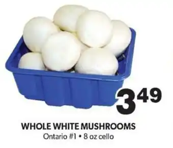WHOLE WHITE MUSHROOMS