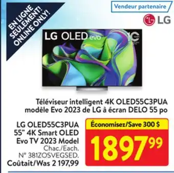 Walmart Lg oled55c3pua 55 4k smart oled evo tv 2023 model offer