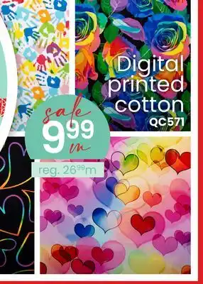 Fabricville Digital printed cotton offer