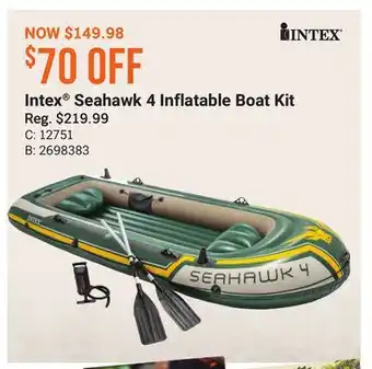 Bass Pro Intex seahawk 4 inflatable boat kit offer