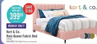 The Brick Rain queen platform bed - pink offer