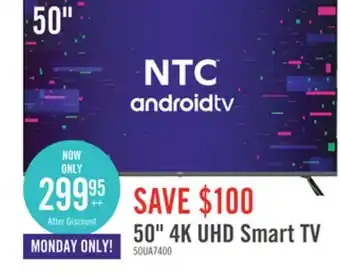The Brick Ntc 50 uhd smart android tv offer