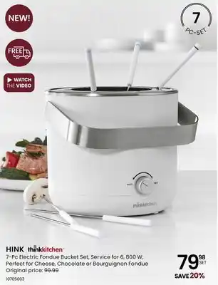 Stokes Hink 7-pc electric fondue bucket set offer