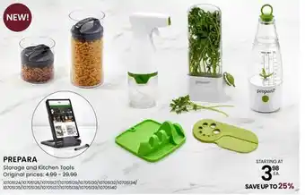 Stokes Prepara storage and kitchen tools offer