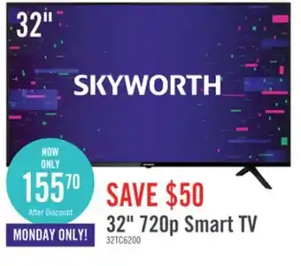 The Brick Skyworth 32 720p hd smart television with google assistant - 32tc6200 offer