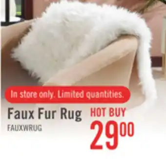 The Brick Faux fur rug offer